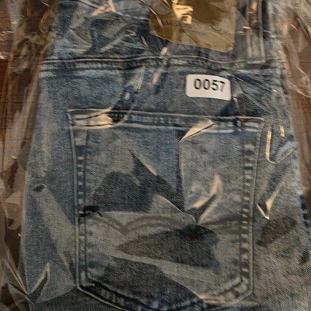American Eagle Slim Taper Flex Distressed Jeans Mens 29x30 Blue Acid Wash Denim